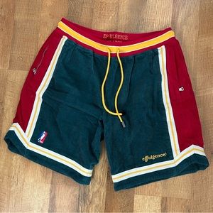 Effulgence Seattle Supersonics striped corduroy basketball shorts